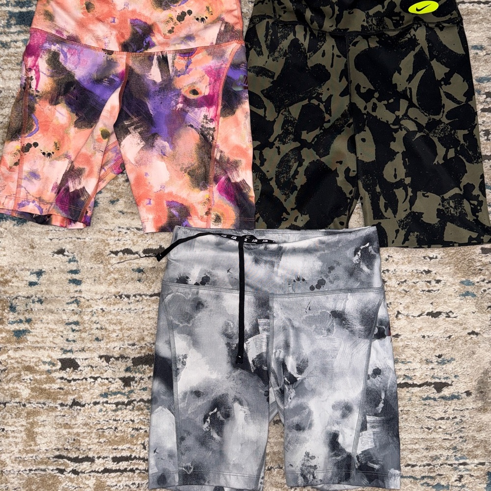 Nike Pink and Purple Dri-FIT Shorts